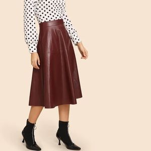 Retro VTG Style 70s Side Zip Flare Skirt XS Small